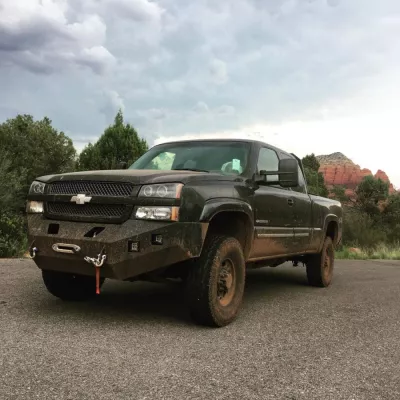 CHEVY 2500-3500HD 2003-2007 with CLASSIC FRONT Weld It Yourself Offroad installed