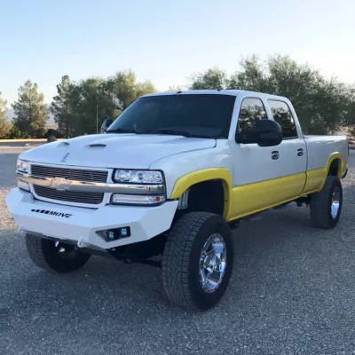 CHEVY 2500-3500HD 1999-2002 with PRECISION FRONT Weld It Yourself STANDARD installed