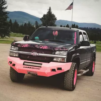 CHEVY 1500HD 2003-2007 with CLASSIC FRONT Weld It Yourself STANDARD installed