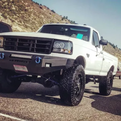 FORD F250-350 1992-1998 with CLASSIC FRONT Weld It Yourself STANDARD installed