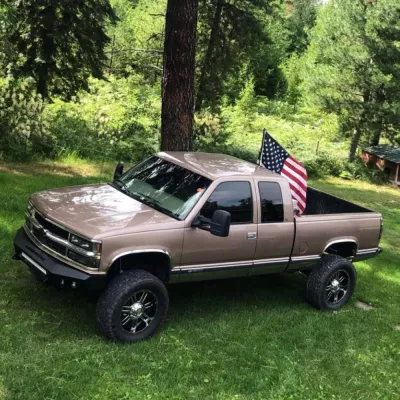 CHEVY 1500 1988-1998 with PRECISION FRONT Weld It Yourself STANDARD installed