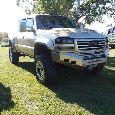 GMC 2500-3500HD 2003-2007 with CLASSIC FRONT Weld It Yourself STANDARD installed