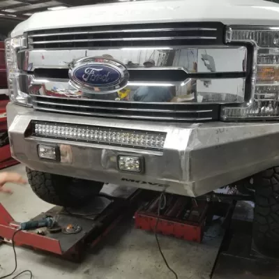 FORD F250-350 2017-2019 with CLASSIC FRONT Weld It Yourself STANDARD installed