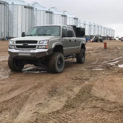 CHEVY 2500-3500HD 2003-2007 with PRECISION FRONT Weld It Yourself STANDARD installed