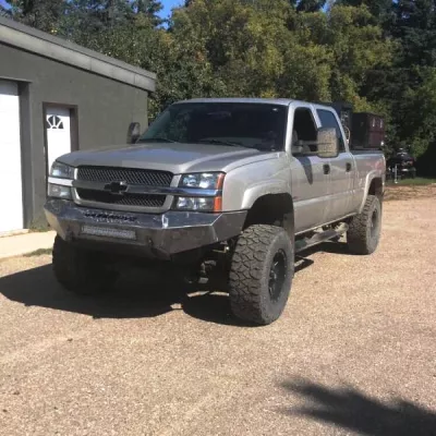 CHEVY 2500-3500HD 2003-2007 with PRECISION FRONT Weld It Yourself STANDARD installed