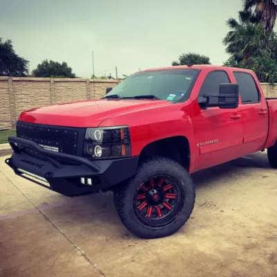 CHEVY 1500 2007.5-2013 with PRECISION FRONT Weld It Yourself STANDARD installed