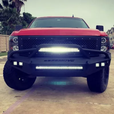 CHEVY 1500 2007.5-2013 with PRECISION FRONT Weld It Yourself STANDARD installed
