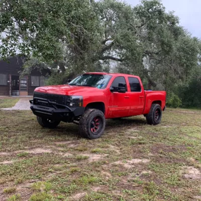 CHEVY 1500 2007.5-2013 with PRECISION FRONT Weld It Yourself STANDARD installed