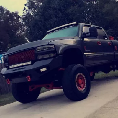 CHEVY 2500-3500HD 1999-2002 with PRECISION FRONT Weld It Yourself STANDARD installed
