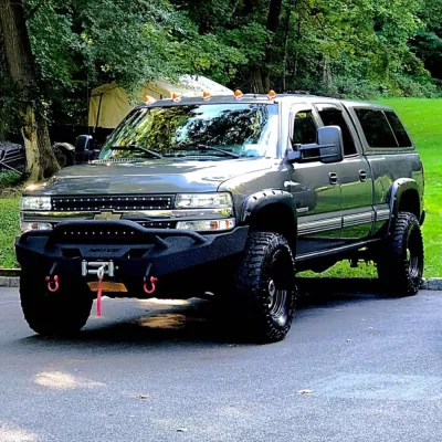 CHEVY 2500-3500HD 1999-2002 with CLASSIC FRONT Weld It Yourself Offroad installed