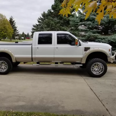 FORD F250-350 2008-2010 with CLASSIC FRONT Weld It Yourself STANDARD installed