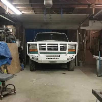 FORD F250-350 1992-1998 with CLASSIC FRONT Weld It Yourself STANDARD installed
