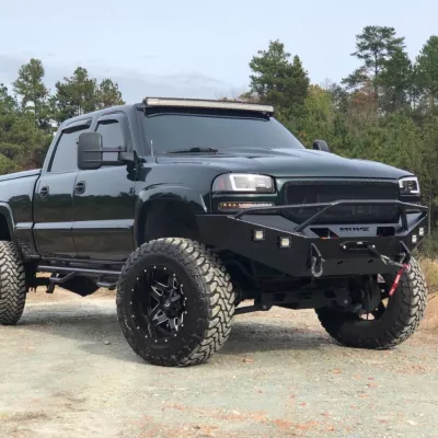 GMC 2500-3500HD 1999-2002 with CLASSIC FRONT Weld It Yourself Offroad installed
