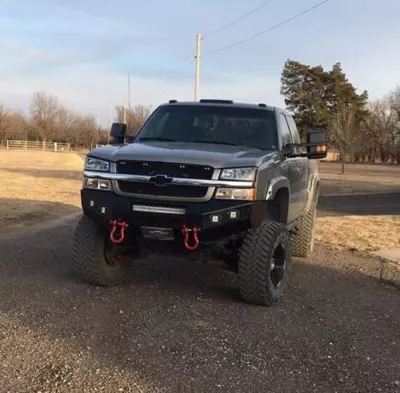 CHEVY 2500-3500HD 2003-2007 with CLASSIC FRONT Weld It Yourself Offroad installed