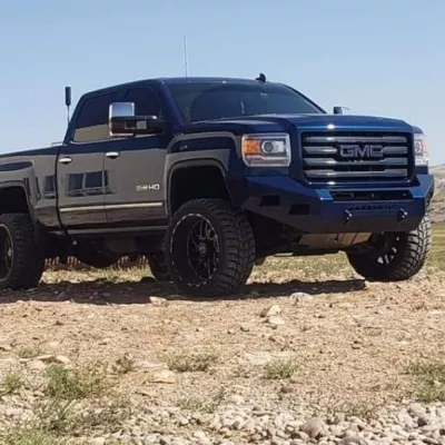 GMC 2500-3500HD 2015-2019 with CLASSIC FRONT Weld It Yourself STANDARD installed