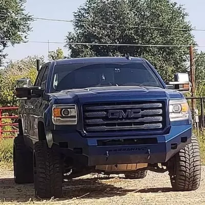 GMC 2500-3500HD 2015-2019 with CLASSIC FRONT Weld It Yourself STANDARD installed
