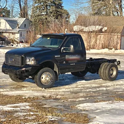 FORD F250-350 2005-2007 with CLASSIC FRONT Weld It Yourself STANDARD installed