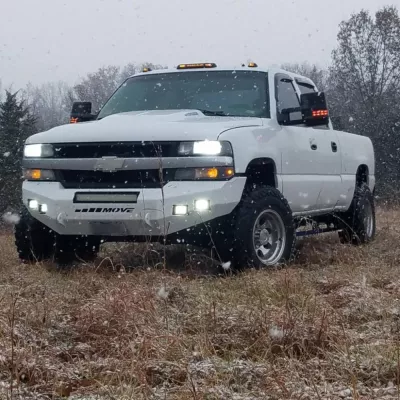 CHEVY 2500-3500HD 1999-2002 with CLASSIC FRONT Weld It Yourself STANDARD installed