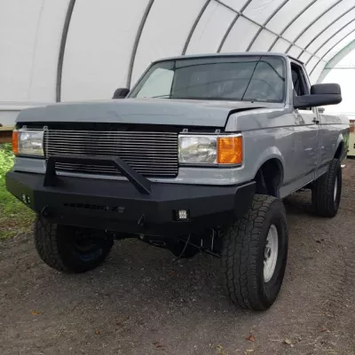 FORD F250-350 1987-1991 with CLASSIC FRONT Weld It Yourself STANDARD installed