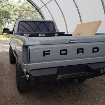 FORD F250-350 1987-1991 with CLASSIC REAR Weld It Yourself STANDARD installed