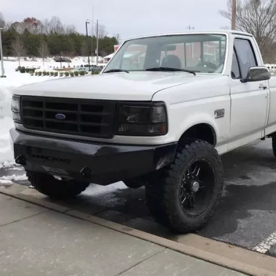 FORD F250-350 1992-1998 with CLASSIC FRONT Weld It Yourself STANDARD installed