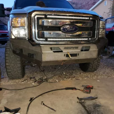 FORD F250-350 2011-2016 with CLASSIC FRONT W.I.Y.KIT OFFROAD installed