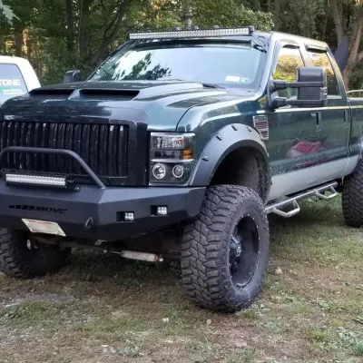 FORD F250-350 2008-2010 with CLASSIC FRONT Weld It Yourself STANDARD installed