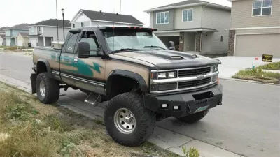CHEVY 1500 1988-1998 with CLASSIC FRONT Weld It Yourself STANDARD installed