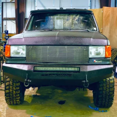FORD F250-350 1987-1991 with CLASSIC FRONT Weld It Yourself STANDARD installed