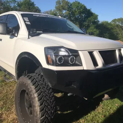 NISSAN TITAN 2003-2015 with CLASSIC FRONT Weld It Yourself Offroad installed