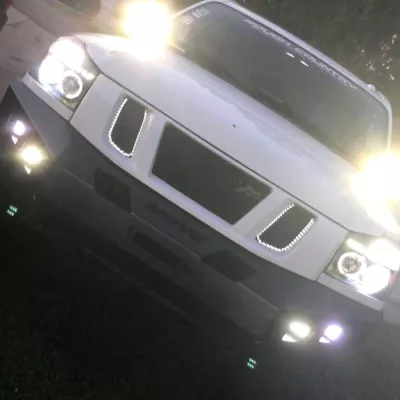 NISSAN TITAN 2003-2015 with CLASSIC FRONT Weld It Yourself Offroad installed