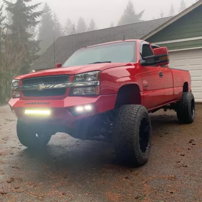 CHEVY 2500-3500HD 2003-2007 with PRECISION FRONT Weld It Yourself STANDARD installed