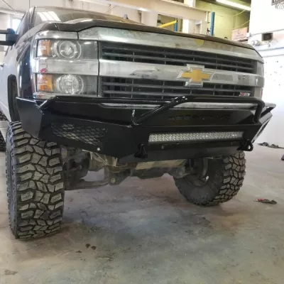 CHEVY 2500-3500HD 2015-2019 with PRECISION FRONT Weld It Yourself STANDARD installed