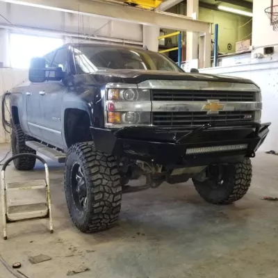 CHEVY 2500-3500HD 2015-2019 with PRECISION FRONT W.I.Y.KIT STANDARD installed