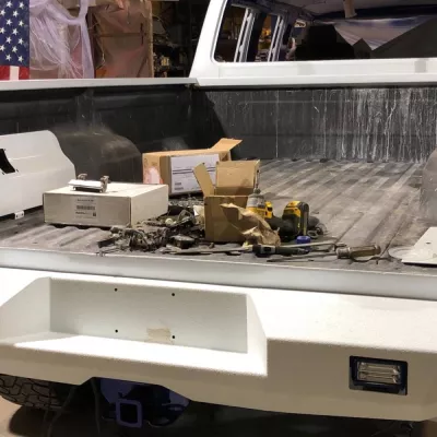 FORD F250-350 1973-1979 with CLASSIC REAR Weld It Yourself STANDARD installed