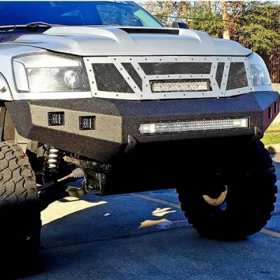 NISSAN TITAN 2003-2015 with CLASSIC FRONT Weld It Yourself STANDARD installed