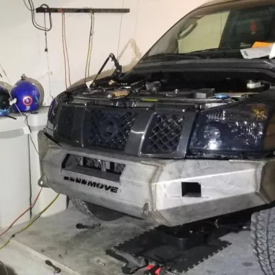 NISSAN TITAN 2003-2015 with CLASSIC FRONT Weld It Yourself STANDARD installed