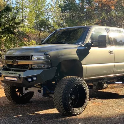 CHEVY 2500-3500HD 1999-2002 with PRECISION FRONT Weld It Yourself STANDARD installed