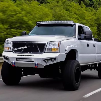 CHEVY 2500-3500HD 2003-2007 with PRECISION FRONT Weld It Yourself STANDARD installed