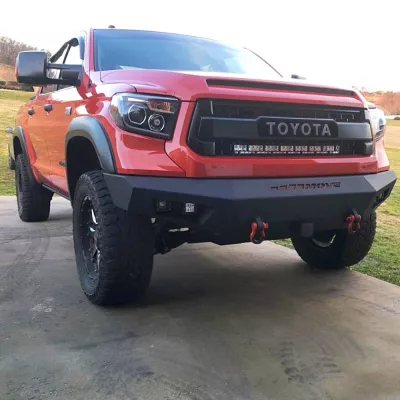 TOYOTA TUNDRA 2014-2021 with PRECISION FRONT Weld It Yourself STANDARD installed
