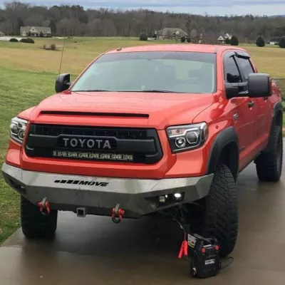 TOYOTA TUNDRA 2014-2021 with PRECISION FRONT Weld It Yourself STANDARD installed