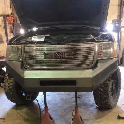 GMC 2500-3500HD 2011-2014 with CLASSIC FRONT Weld It Yourself STANDARD installed