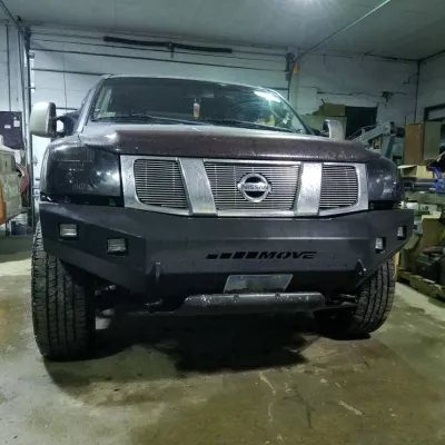 NISSAN TITAN 2003-2015 with CLASSIC FRONT Weld It Yourself STANDARD installed