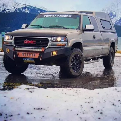 GMC 2500-3500HD 1999-2002 with CLASSIC FRONT Weld It Yourself STANDARD installed