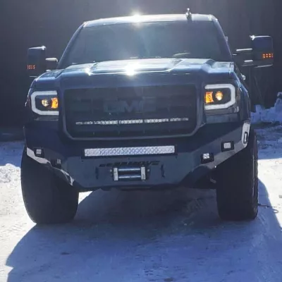 GMC 2500-3500HD 2015-2019 with CLASSIC FRONT W.I.Y.KIT STANDARD installed