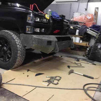 CHEVY 1500 1988-1998 with CLASSIC FRONT Weld It Yourself STANDARD installed