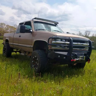 CHEVY 1500 1988-1998 with CLASSIC FRONT Weld It Yourself Offroad installed