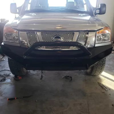 NISSAN TITAN 2003-2015 with CLASSIC FRONT Weld It Yourself STANDARD installed