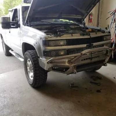 CHEVY 2500-3500HD 1988-1998 with PRECISION FRONT W.I.Y.KIT STANDARD installed