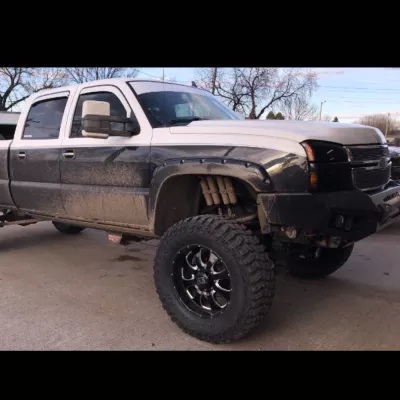 CHEVY 2500-3500HD 2003-2007 with PRECISION FRONT Weld It Yourself STANDARD installed